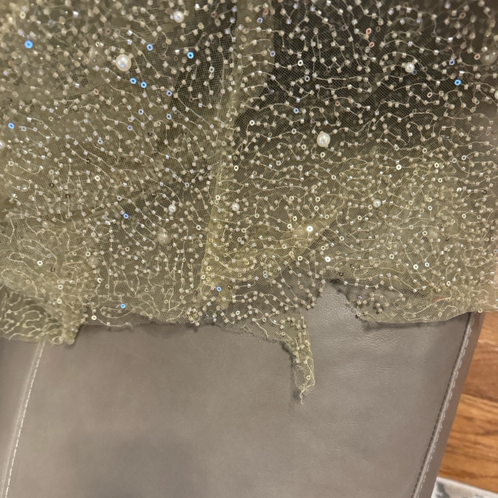 Miss Circle Ginny Pearl Embellished Backless Gown - Picture 9 of 9